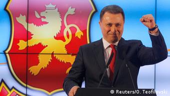 Mazedonien Wahlen - VMRO-DPMNE Gruevski (Reuters/O. Teofilovski)