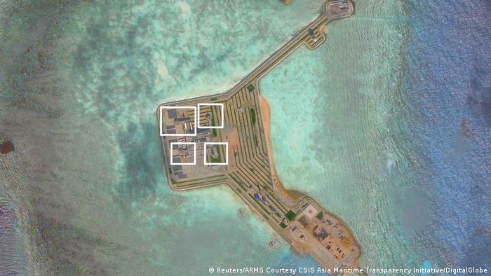 Imagens de satélite revelam que a China trabalha na construção de instalações militares no arquipélago