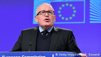 Belgien-EU Vize-Präsident der EU-Kommission Frans Timmerman (Getty Images/AFP/E. Dunand)