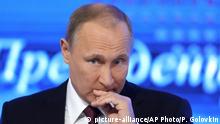 Russland Jahrespressekonferenz Wladimir Putin