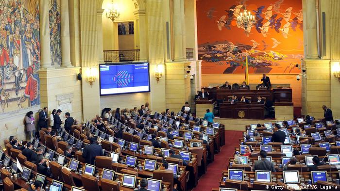 Kolumbien Parlament in Bogota (Getty Images/AFP/G. Legaria)
