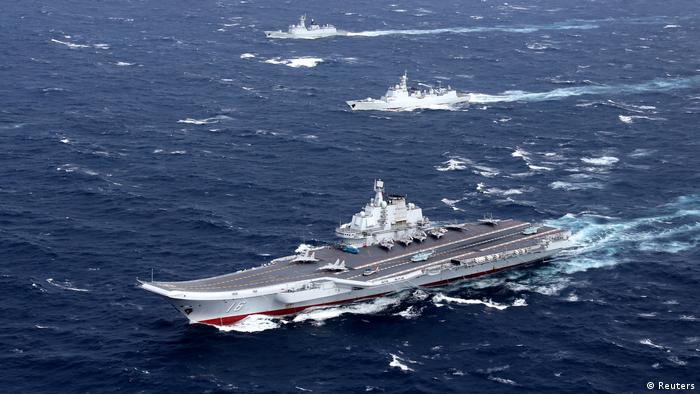 China Liaoning Flugzeugträger bei Manöver im Südchinesichen Meer (Reuters)