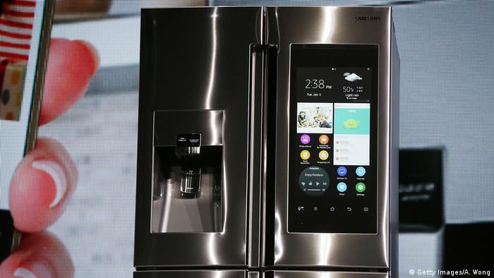 Samsung Kühlschrank mit Bildschirm (Getty Images/A. Wong)