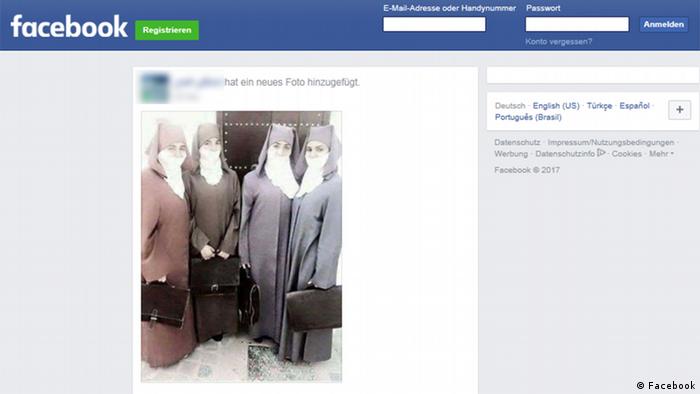 Facebook Screenshot Burka in Marokko (Facebook)