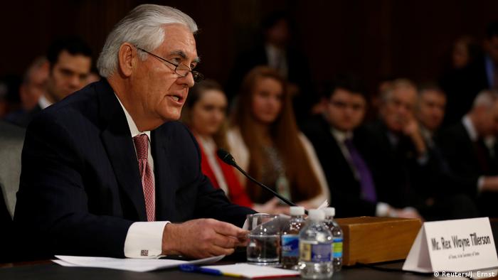 El designado secretario de Estado, Rex Tillerson, respondió las preguntas del Comité de Relaciones Exteriores del Senado. 