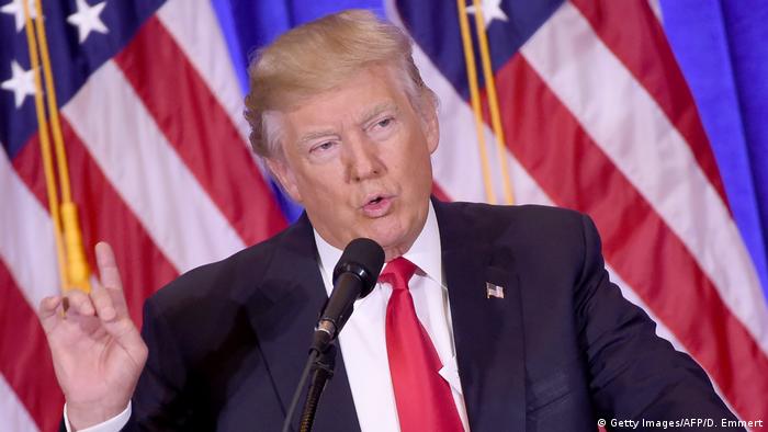 USA Donald Trump Pressekonferenz in New York City (Getty Images/AFP/D. Emmert)