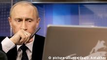 Vladimir Putin mit Laptop