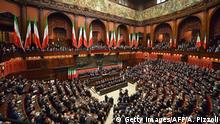 Italien Parlament Sitzung Abgeordnete