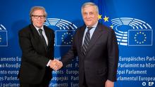 Brüssel - Antonio Tajani, Präsident des Europäischen Parlaments, und Luis Almagro, Generalsekretär der OAS