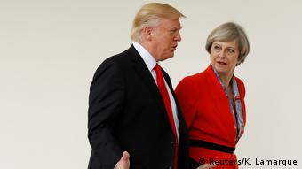 Treffen mit dem US-Präsidenten - May bei Trump (Reuters/K. Lamarque)