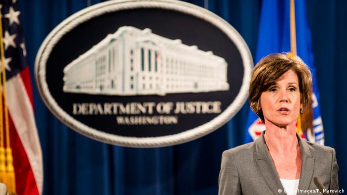 Washington Sally Q. Yates Vize-Justizministerin (Getty Images/P. Marovich)