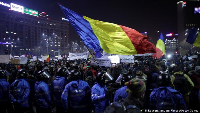 Акция протеста в Бухаресте