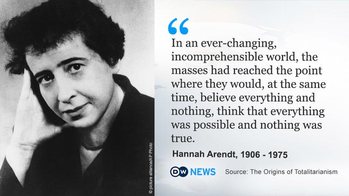 DW News Hannah Arendt Zitate ENG