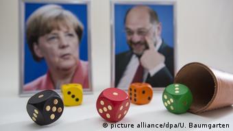 Deutschland Martin Schulz und Angela Merkel (picture alliance/dpa/U. Baumgarten)