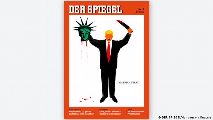 Deutschland Titelseite DER SPIEGEL - mit Donald-Trump-Karikatur (DER SPIEGEL/Handout via Reuters)