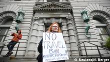 USA Protestieriende vor dem 9. US Berufungsgericht in San Francisco