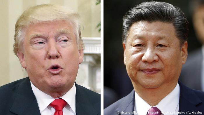 Kombobild Donald Trump und Xi Jinping (picture-alliance/AP Photo/P. Martinez Monsivais/L. Hidalgo)