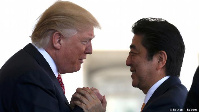 Donald Trump y Shinzo Abe en Washington. (10.02.2017).