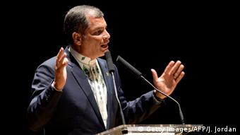 Ecuador Präsidentschaftskandidaten Präsident Correa (Getty Images/AFP/J. Jordan)