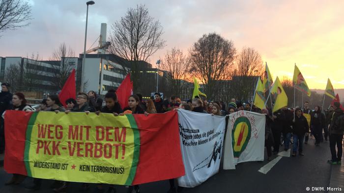 Deutschland G 20 Außenministertreffen in Bonn Protest (DW/M. Morris)