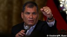 Ecuador PK Präsident Rafael Correa in Quito