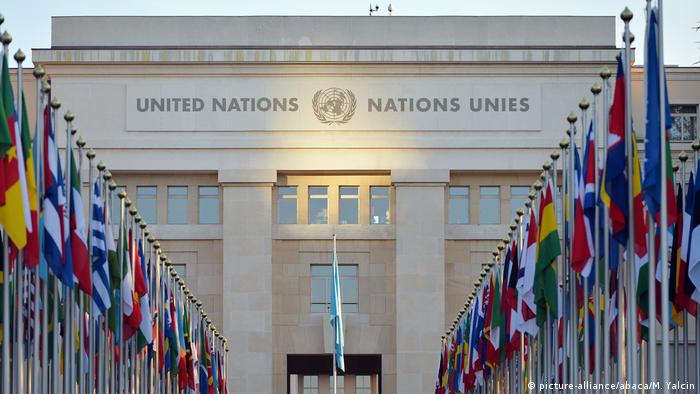 Schweiz UN Friedensgespräche Syrien in Genf (picture-alliance/abaca/M. Yalcin)