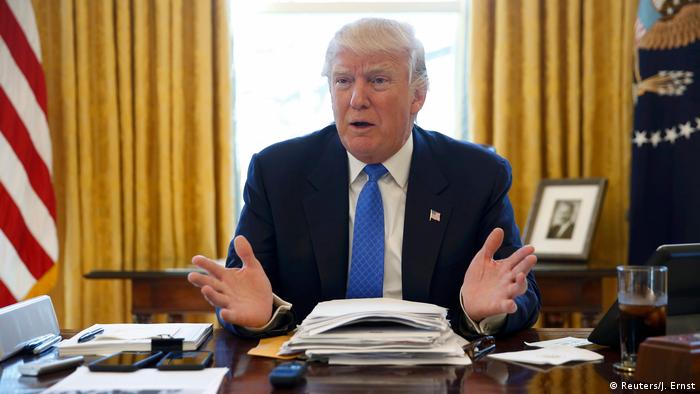 Washington US-Präsident Trump im Interview (Reuters/J. Ernst)