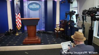 USA Washington Journalisten im Weißen Haus (Getty Images/M. Wilson)