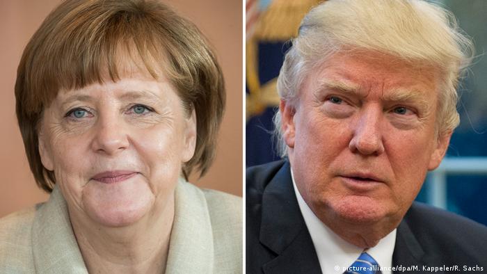 Анґела Меркель (ліворуч) та Дональд Трамп мають зустрітися 17 березня у Вашингтоні