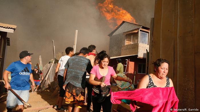 Chile. Incendios en Viña del Mar (Reuters/R. Garrido)