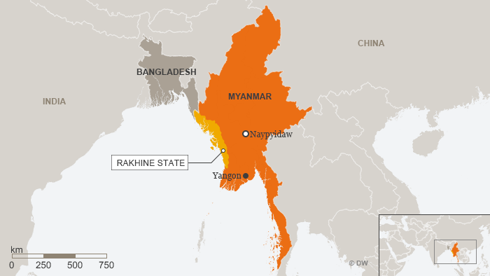 Mapa: Rakhine 