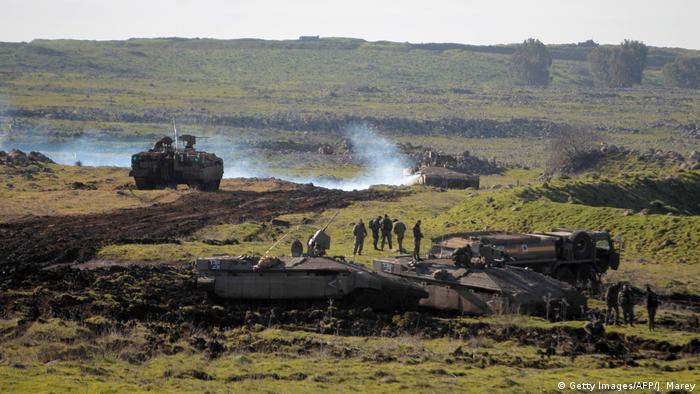 Israel Militärmanöver auf den Golan Höhen (Getty Images/AFP/J. Marey)