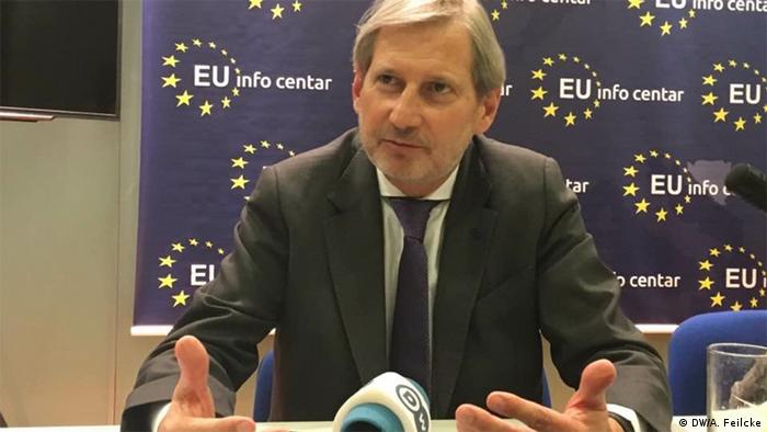 EU - Erweiterungskommissar Johannes Hahn (DW/A. Feilcke)