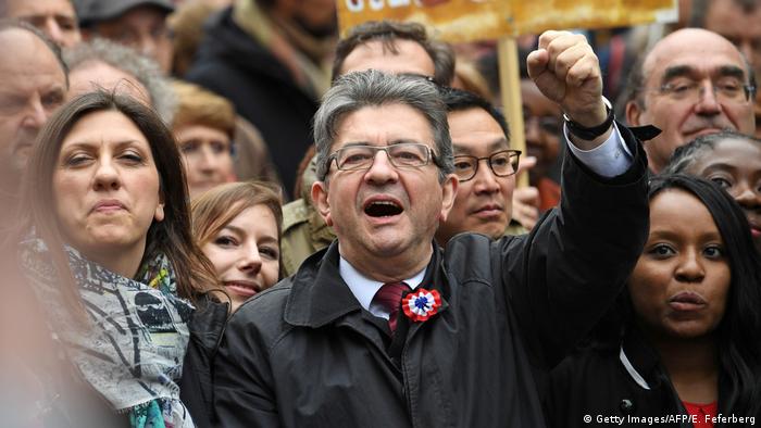 Frankreich Großkundgebung des französischen Präsidentschaftskandidaten Jean-Luc Mélenchon
(Getty Images/AFP/E. Feferberg)