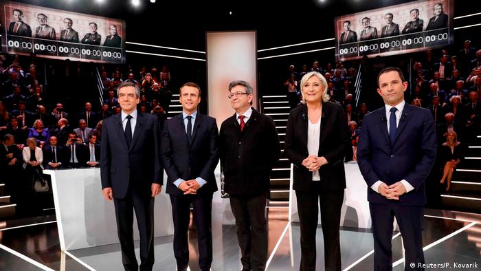 Frankreich Präsidentschaftswahlen TV Debatte (Reuters/P. Kovarik)