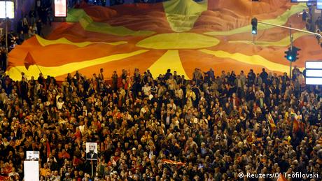 Mazedonien Proteste in Skopje (Reuters/O. Teofilovski)