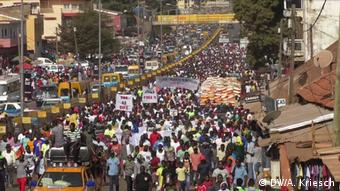 Guinea-Bissau Anti Regierungs Protest