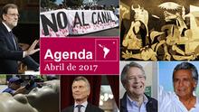 Symbolbild Agenda Abril de 2017 Spanisch
