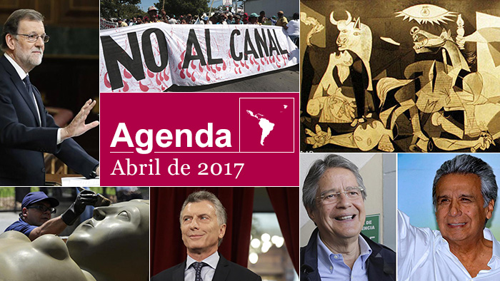 Symbolbild Agenda Abril de 2017 Spanisch