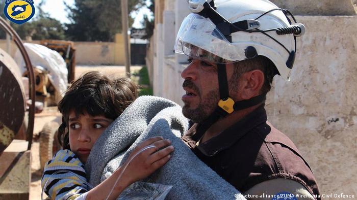 Syrien Idlib Giftgasangriff (picture-alliance/ZUMA Wire/Syria Civil Defence)