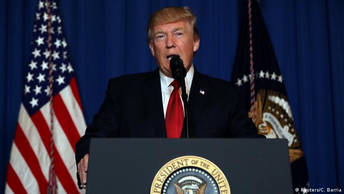 USA Statement Donald Trump zum Luftangriff auf Syrien (Reuters/C. Barria)