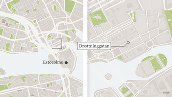 Infografik Sweden Drottninggatan Stockholm Karte POR