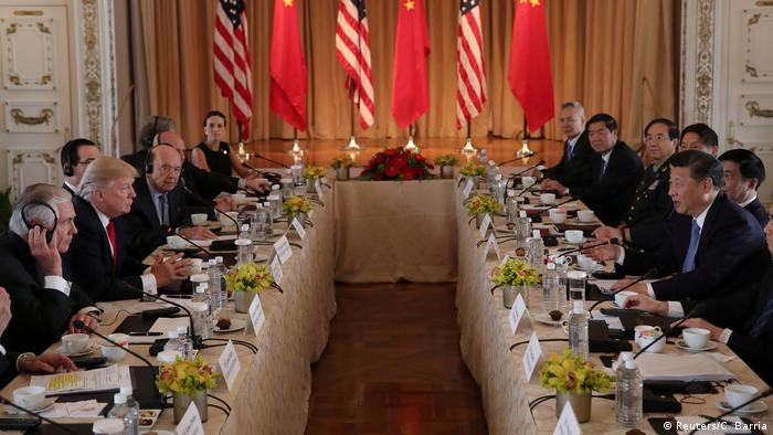 Treffen Donald Trump und Xi Jinping (Reuters/C. Barria)