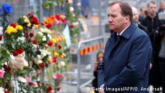 Schweden - Stockholm nach dem Anschlag - Lofven (Getty Images/AFP/O. Andersen)