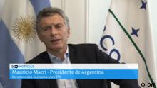 Still DW-Interview mit Mauricio Macri