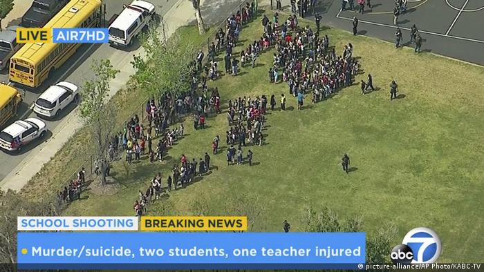 USA Schießerei in Grundschule von San Bernardino (picture-alliance/AP Photo/KABC-TV)