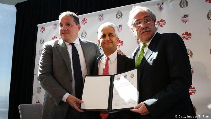 Fußball CONCACAF Vorsitzender PK WM 2016 (Getty Images/S. Platt)