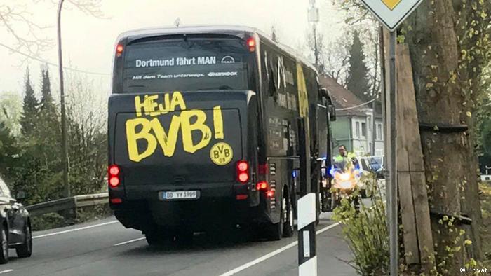 Explosion am BVB Bus (Privat)