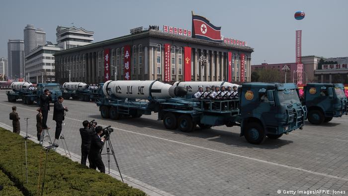 Nordkorea Militärparade Gedenkfeier Kim Il-Sung (Getty Images/AFP/E. Jones)