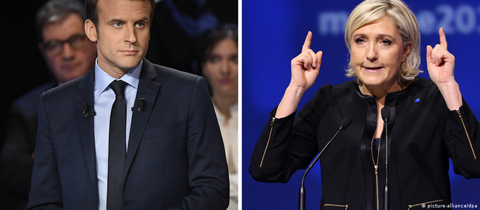 França terá segundo turno entre Macron e Le Pen